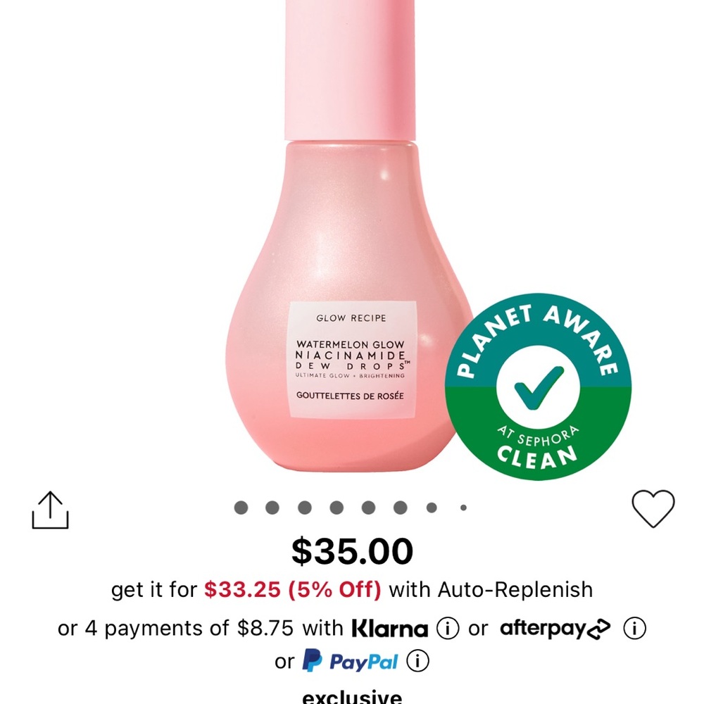 Glow Recipe Watermelon Glow Niacinamide Dew Drops - Pink